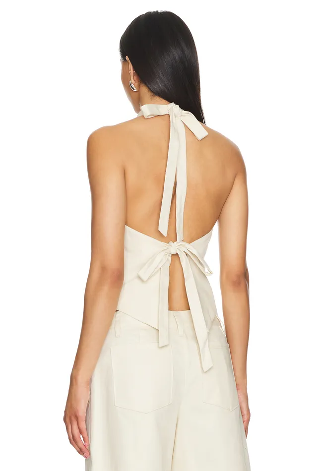 Tops Women Lovers and Friends X Maggie Macdonald Miranda Vest Cream Tops Women Lovers and Friends X Maggie Macdonald Miranda Vest Cream