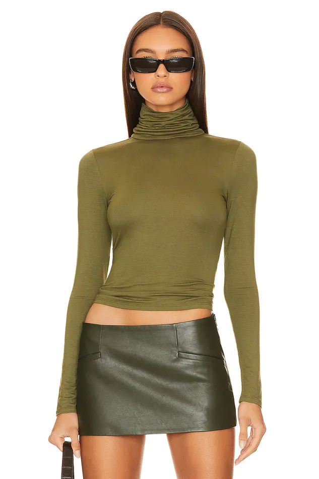 Tops Women Lovers and Friends X Rachel Katie Turtleneck Dark Green