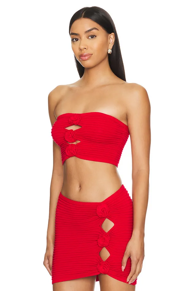 Tops Women Lovers and Friends Ziona Tube Top Red Tops Women Lovers and Friends Ziona Tube Top Red