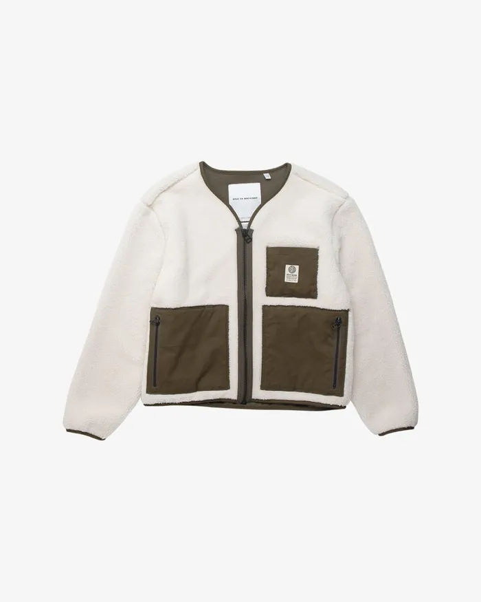 Women Ada Fleece Jacket 8211 Dirty White Deus Ex Machina Jackets Women Ada Fleece Jacket 8211 Dirty White Deus Ex Machina Jackets