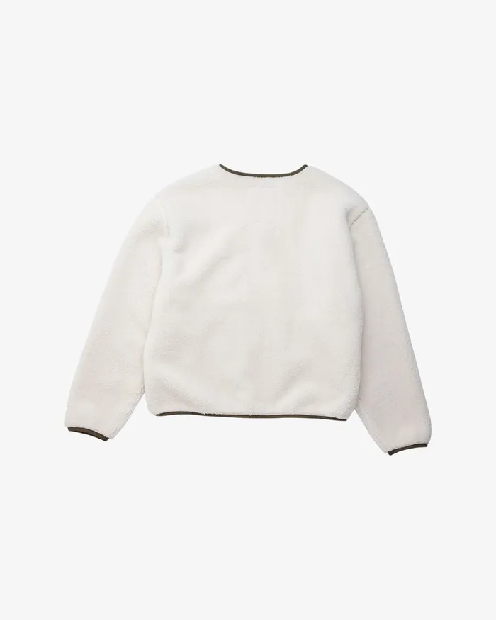 Women Ada Fleece Jacket 8211 Dirty White Deus Ex Machina Jackets Women Ada Fleece Jacket 8211 Dirty White Deus Ex Machina Jackets