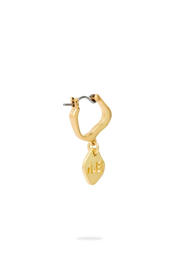Women Aje Cutout Drop Hoop Earrings Gold Aje Jewellery