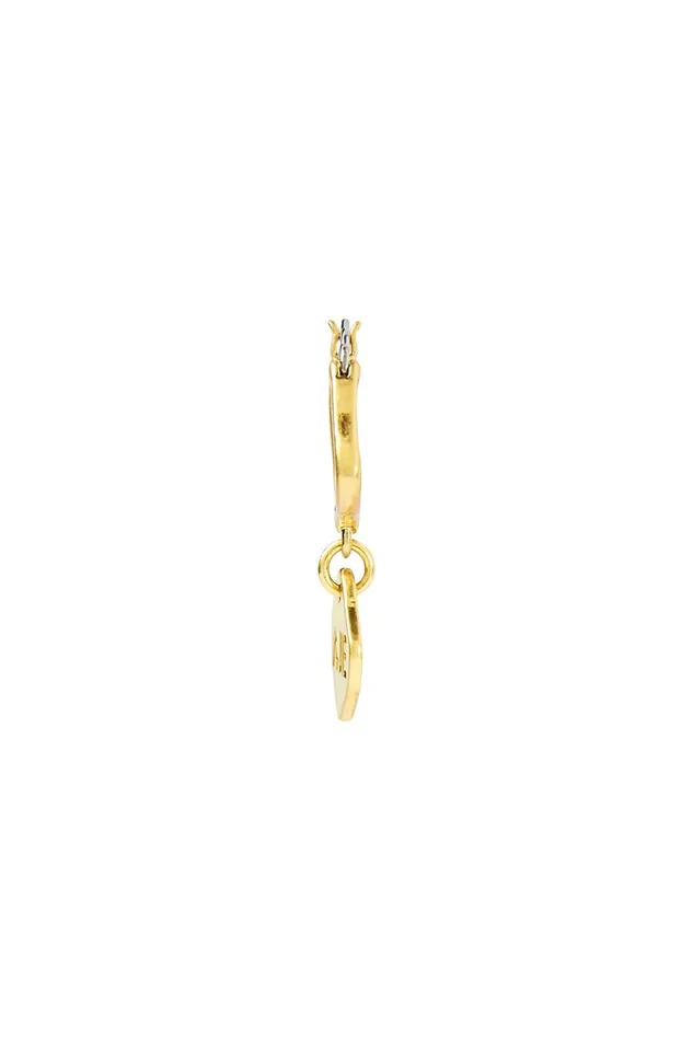 Women Aje Cutout Drop Hoop Earrings Gold Aje Jewellery