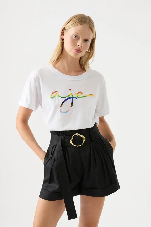 Women Aje X Aje Athletica Pride Tee White Aje Tees
