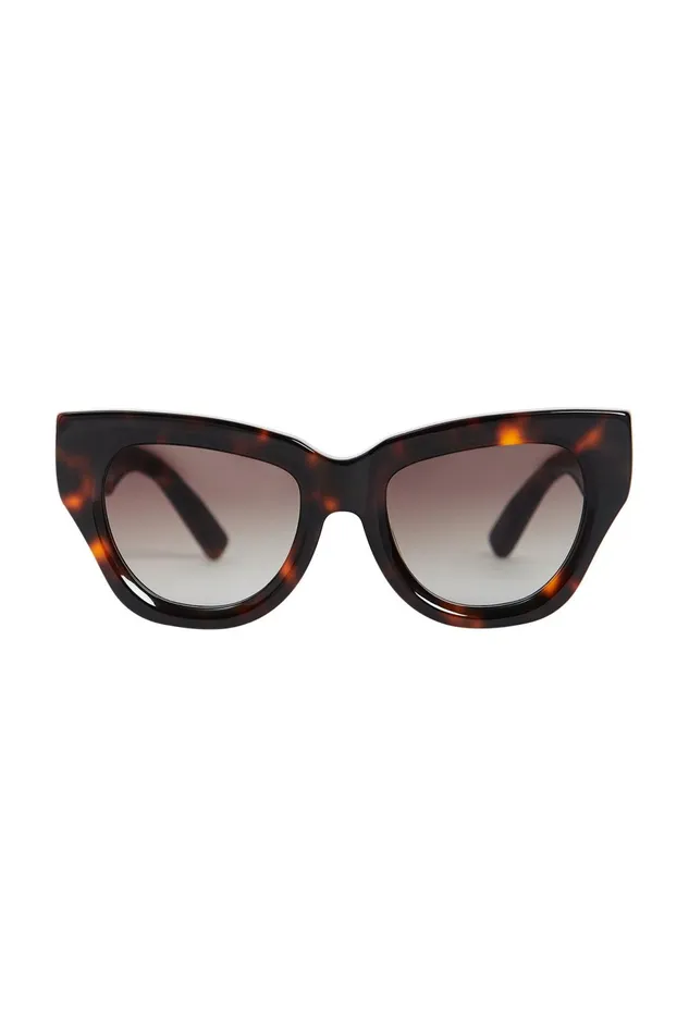 Women Aje X Local Supply The Catfarer Sunglasses Tortbrown Gradient Aje Sunglasses