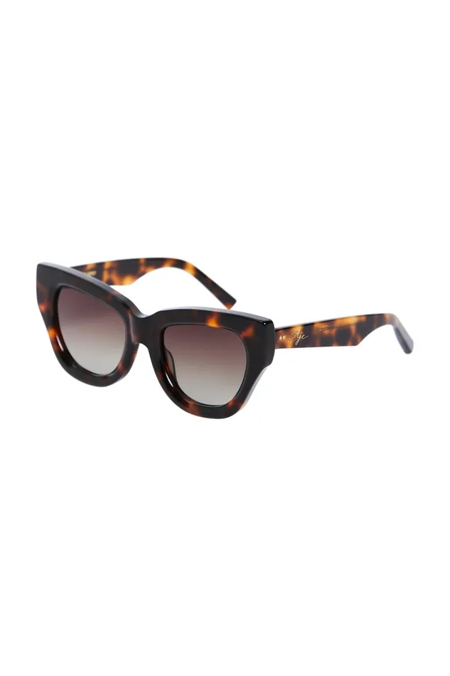 Women Aje X Local Supply The Catfarer Sunglasses Tortbrown Gradient Aje Sunglasses