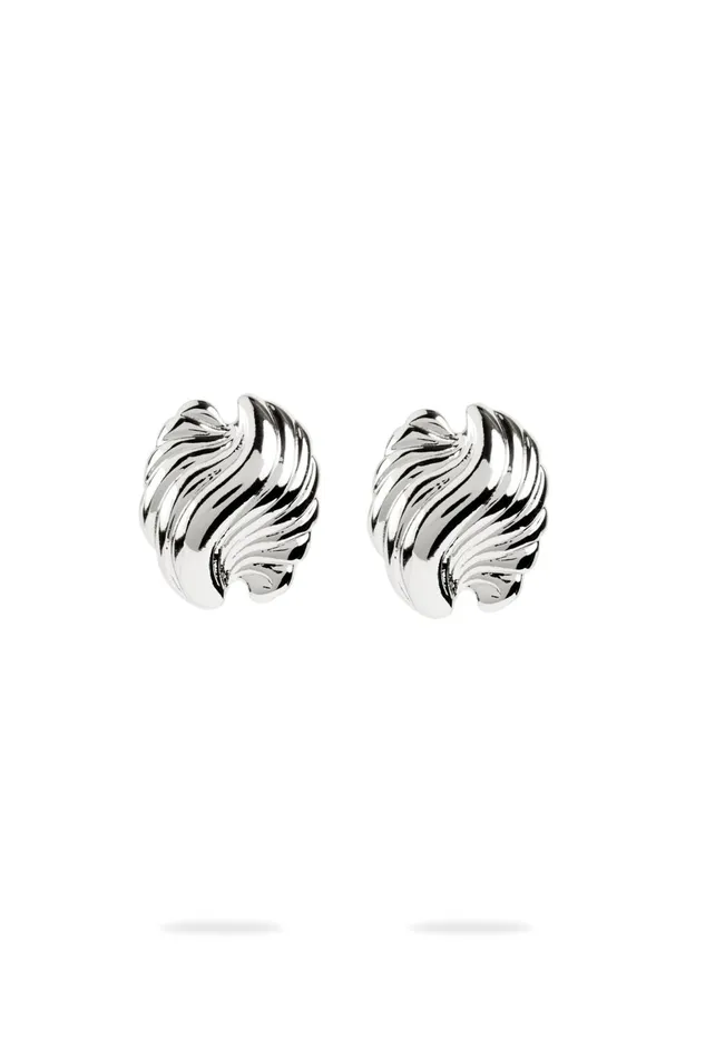 Women Alina Mini Clamshell Earring Silver Aje Jewellery