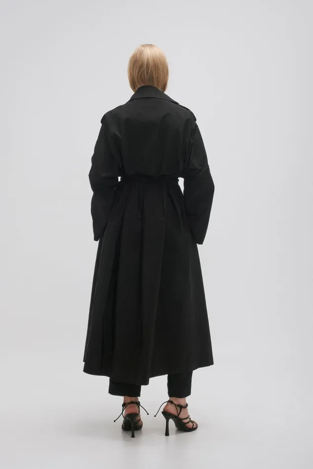 Women Altitude Trench Coat Black Aje Blazers Jackets and Coats