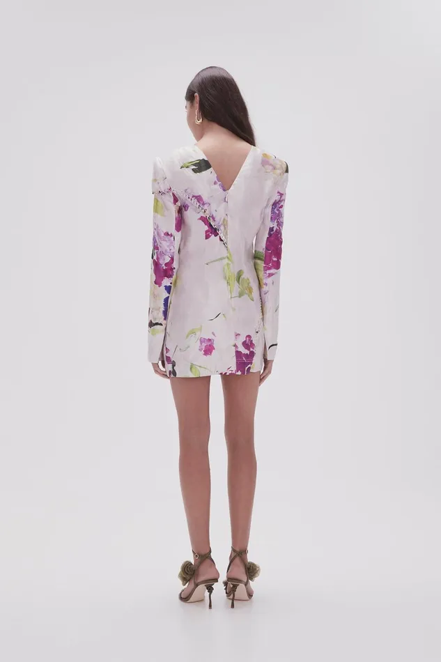 Women Arbour Whipstitch Mini Dress Wild Hydrangea Aje Dresses