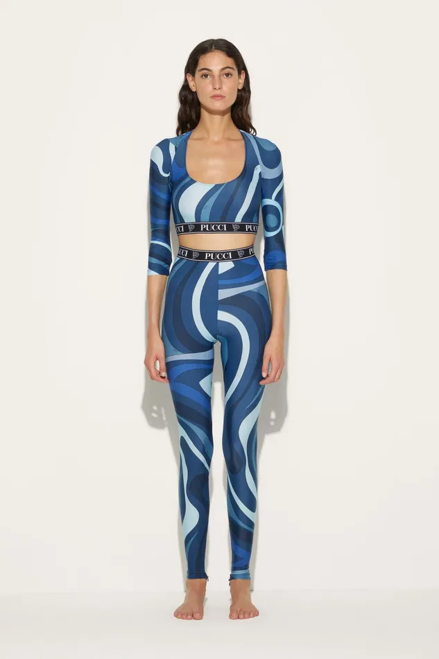 Women Athleisure PUCCI MarmoPrint Leggings
