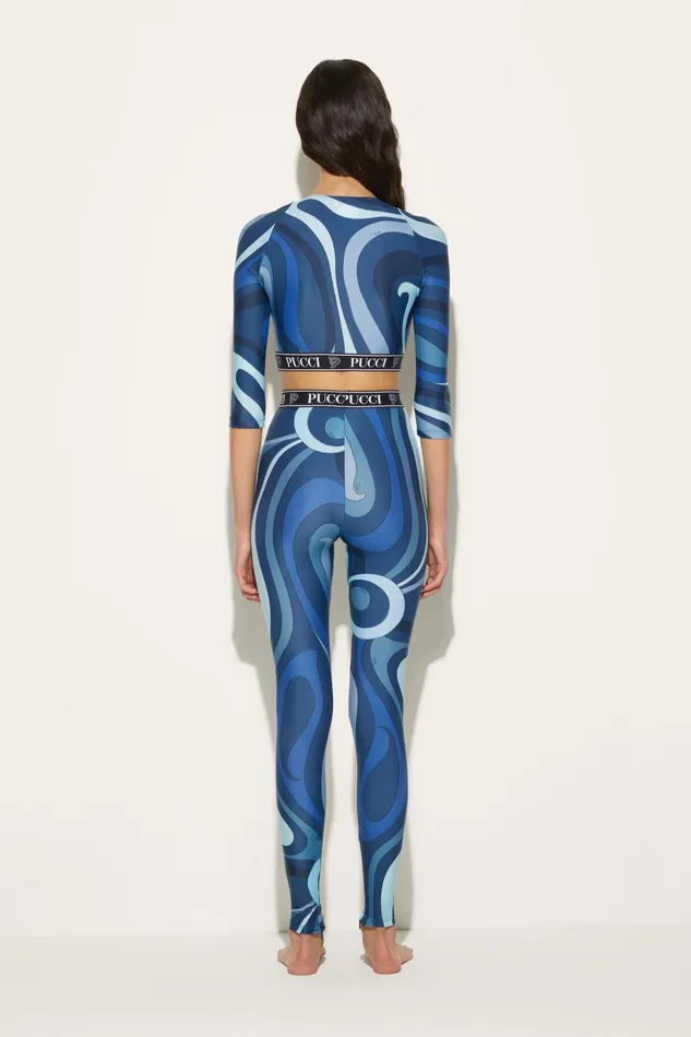 Women Athleisure PUCCI MarmoPrint Leggings