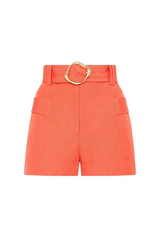 Women Aurora Pinstitch Utility Short Coral Aje Shorts