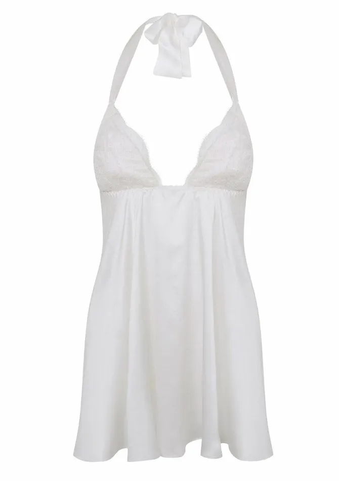 Women Babydolls Gilda and Pearl Lovers Of Montparnasse Silk Babydoll Ivory