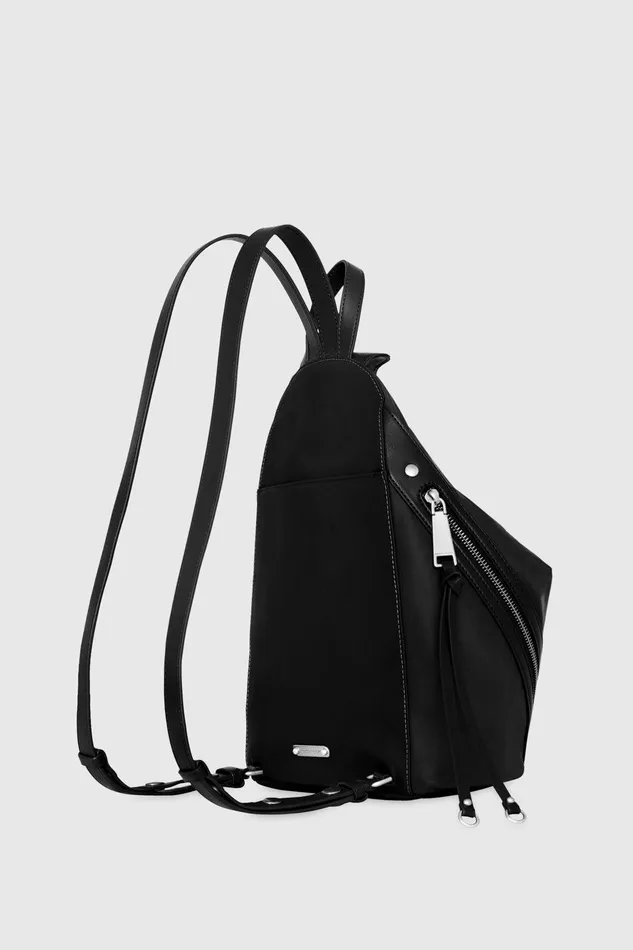 Women Backpacks Rebecca Minkoff Nylon Medium Zip Julian Backpack Blacksilver Women Backpacks Rebecca Minkoff Nylon Medium Zip Julian Backpack Blacksilver