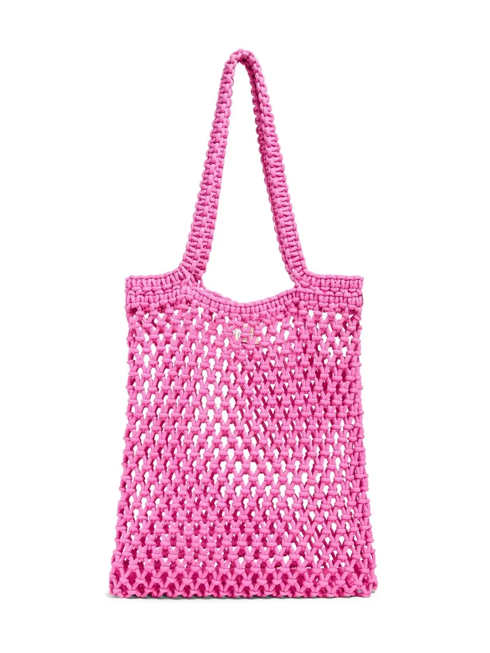 Women Bags Faherty Sunwashed Macrame Tote Cone Flower