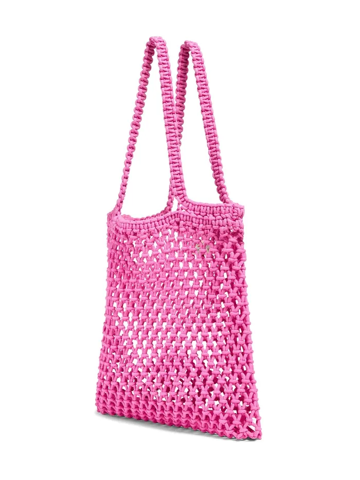 Women Bags Faherty Sunwashed Macrame Tote Cone Flower