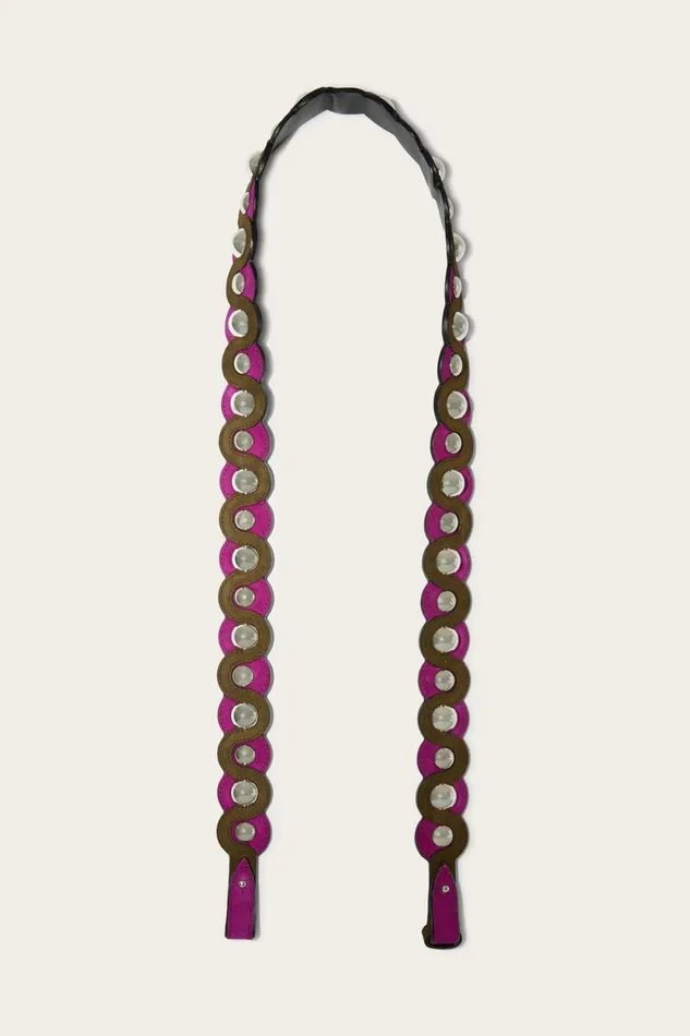 Women Bags PUCCI Studded Suede Shoulder Strap