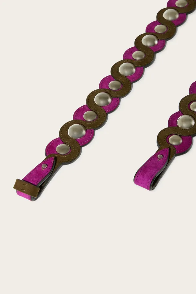 Women Bags PUCCI Studded Suede Shoulder Strap