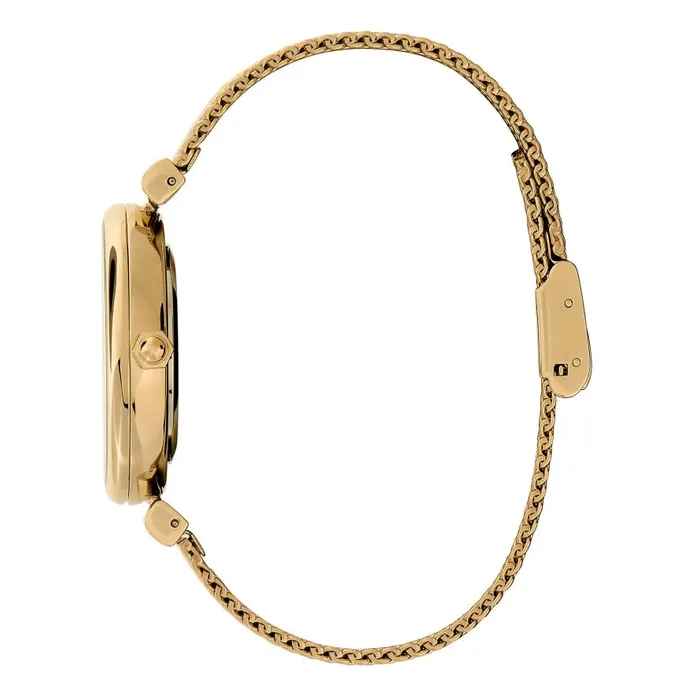 Women Bee Watches Olivia Burton 36mm Minima Bee TBar Gold Mesh Watch