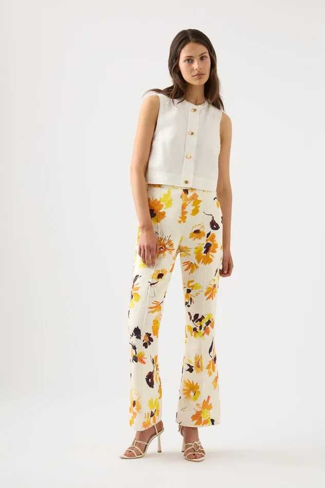 Women Bessie Shell Top Ivory Aje Tops