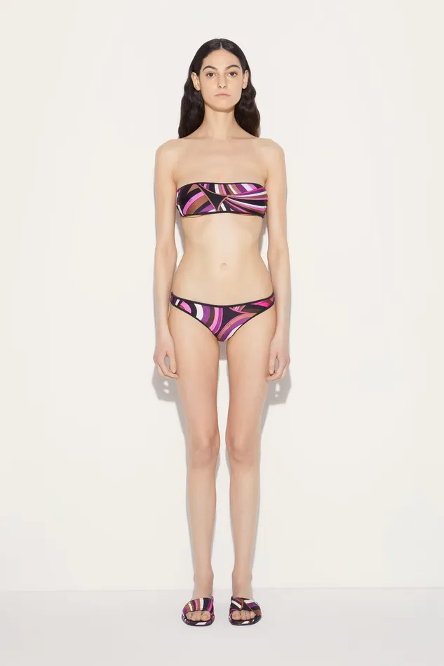 Women Bikini PUCCI IridePrint Bandeau Bikini Top