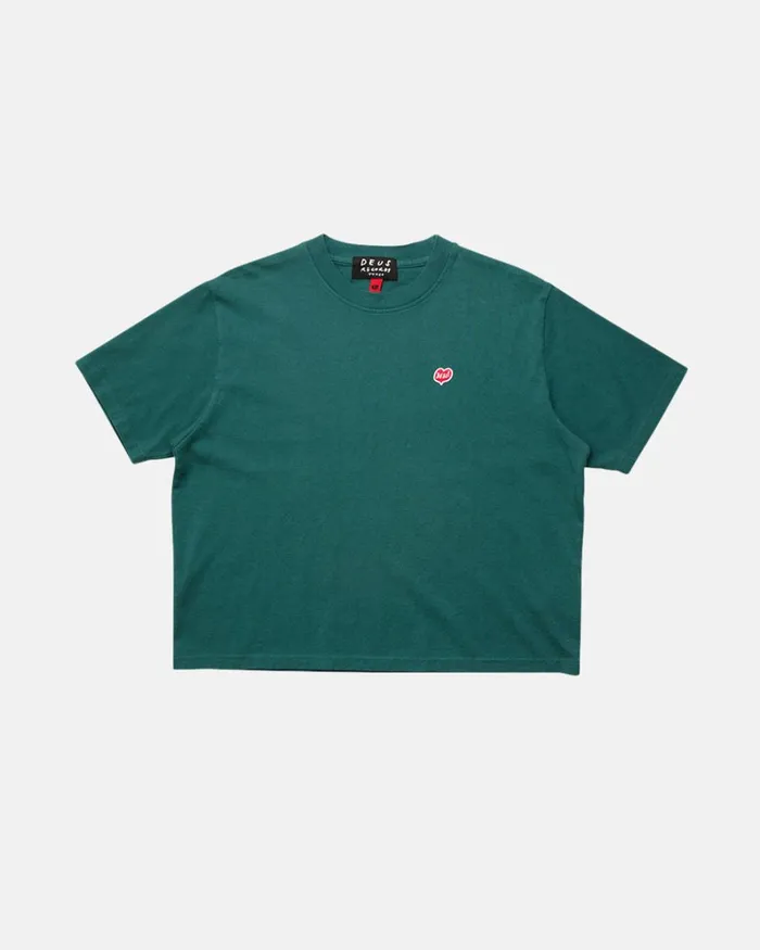 Women Box TShirt 8211 Teal Deus Ex Machina Tees Women Box TShirt 8211 Teal Deus Ex Machina Tees