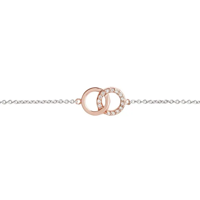 Women Bracelets Olivia Burton Bejewelled Interlink Chain Bracelet Rose Gold and Silver Women Bracelets Olivia Burton Bejewelled Interlink Chain Bracelet Rose Gold and Silver