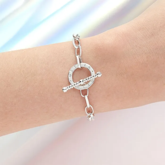 Women Bracelets Olivia Burton Bejewelled TBar Bracelet Silver