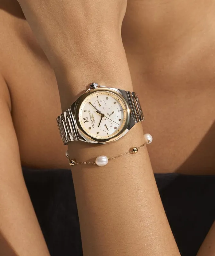 Women Bracelets Olivia Burton By The Sea Pearl Gold Plated Bracelet