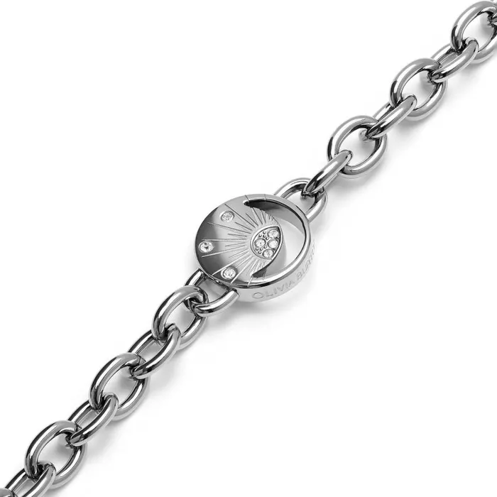 Women Bracelets Olivia Burton Celestial Sun Silver Tone Bracelet