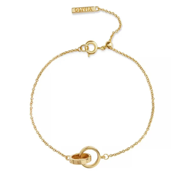 Women Bracelets Olivia Burton Gold Interlink Bracelet