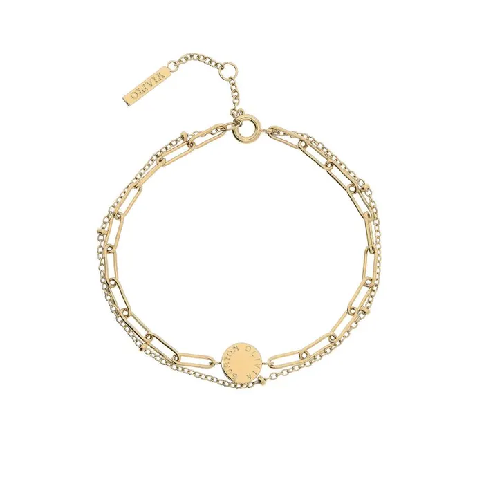 Women Bracelets Olivia Burton Illusion Gold Stacking Bracelet