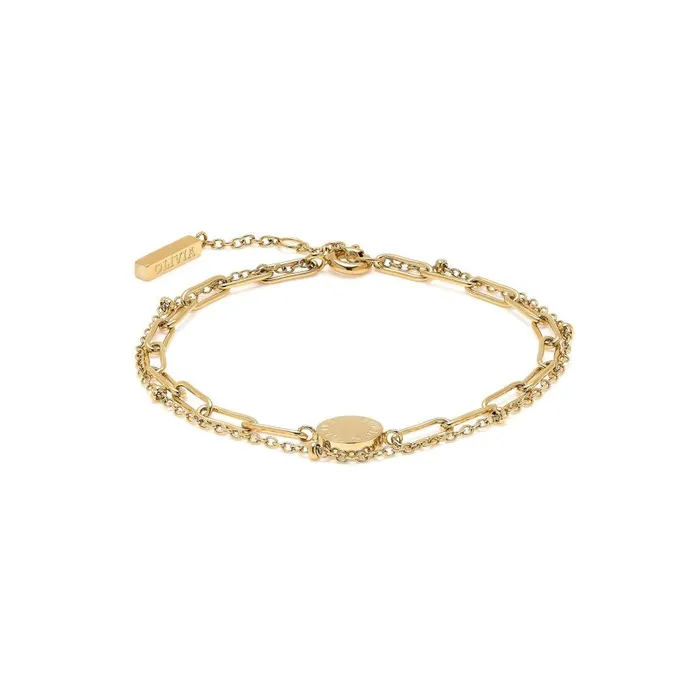 Women Bracelets Olivia Burton Illusion Gold Stacking Bracelet