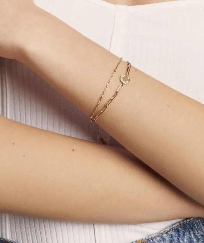 Women Bracelets Olivia Burton Illusion Gold Stacking Bracelet
