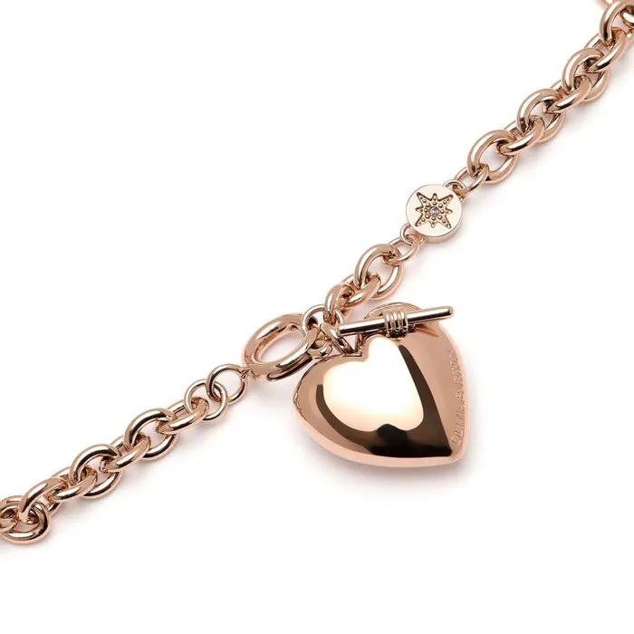 Women Bracelets Olivia Burton Knot Heart Rose Gold Bracelet