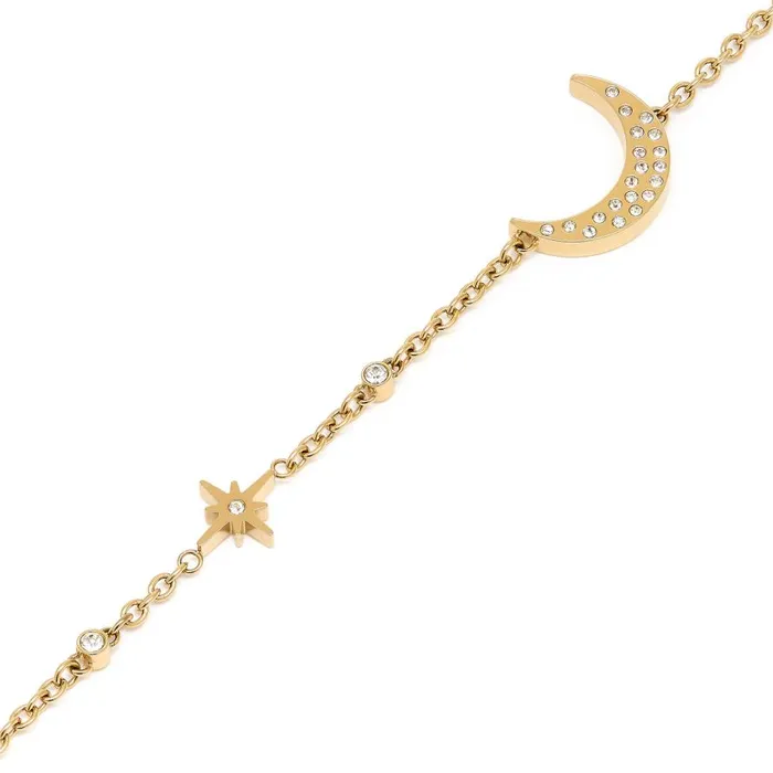 Women Bracelets Olivia Burton North Star and Moon Gold Bracelet