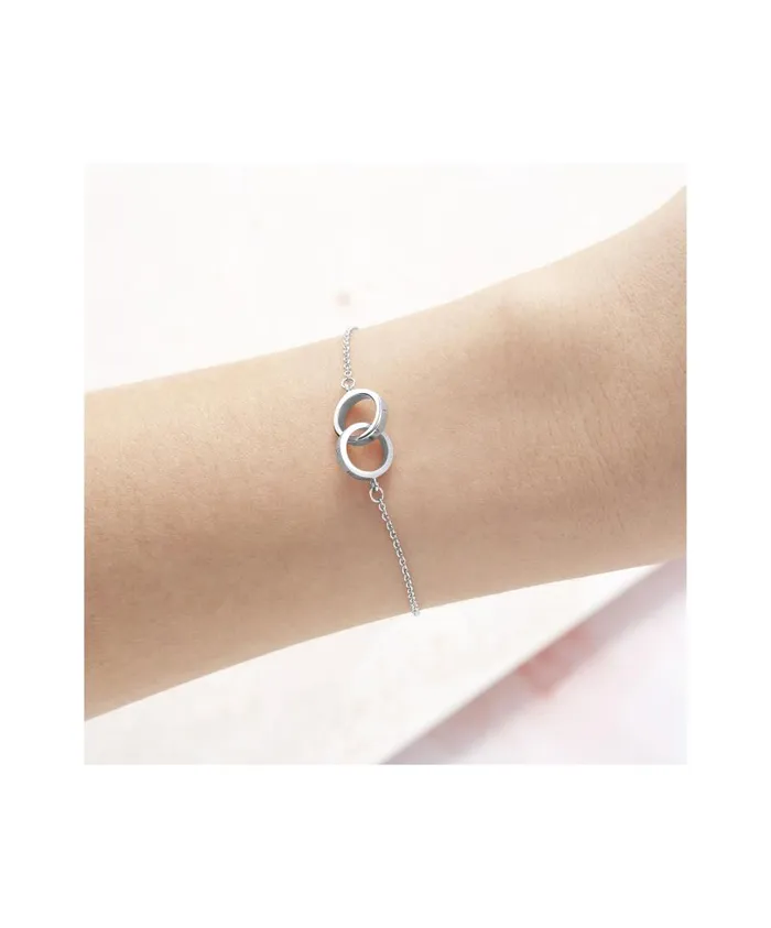 Women Bracelets Olivia Burton Silver Interlink Bracelet