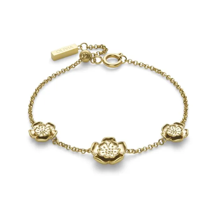 Women Bracelets Olivia Burton Tudor Rose Gold Plated Bracelet