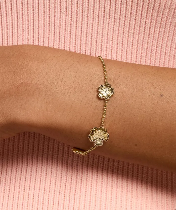 Women Bracelets Olivia Burton Tudor Rose Gold Plated Bracelet