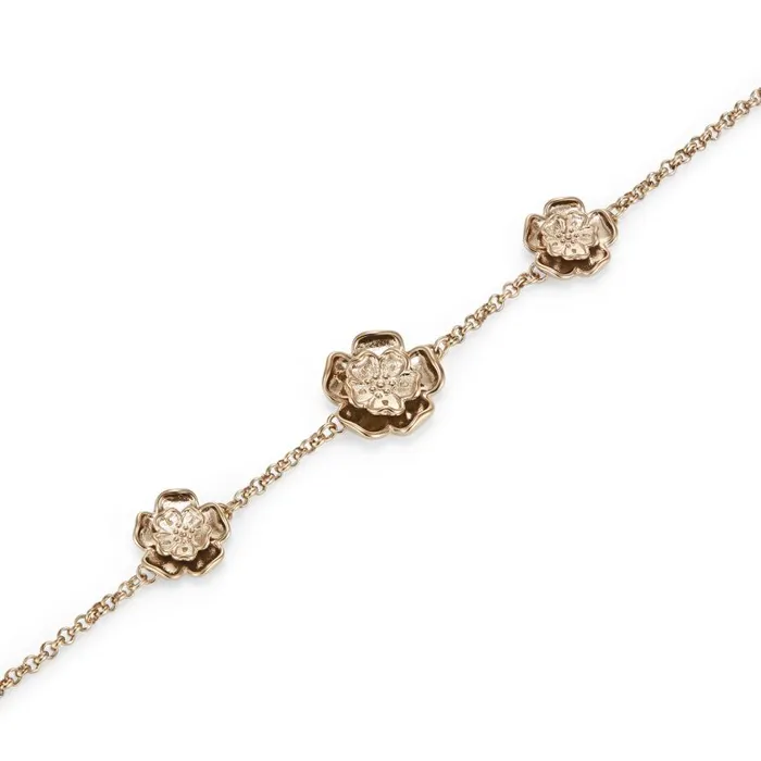 Women Bracelets Olivia Burton Tudor Rose Rose Gold Plated Bracelet