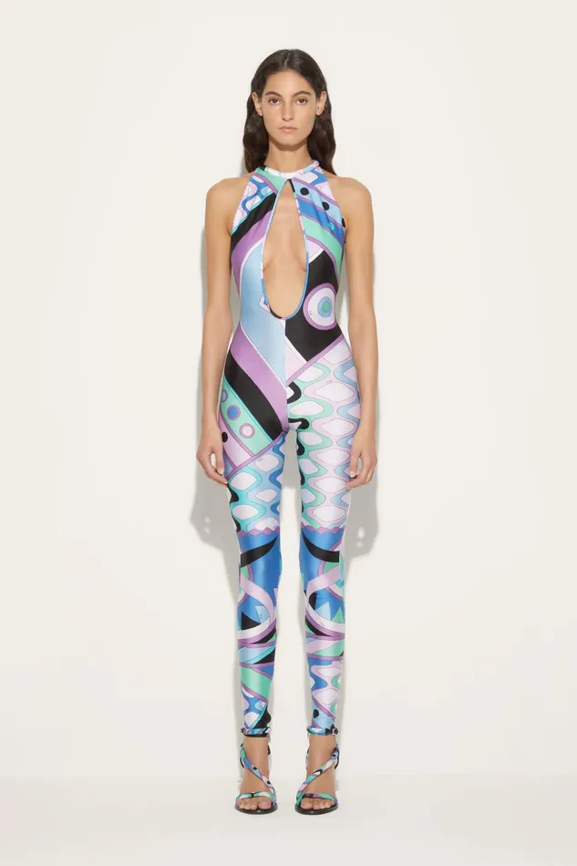 Women Catsuits PUCCI VivaraPrint Jumpsuit