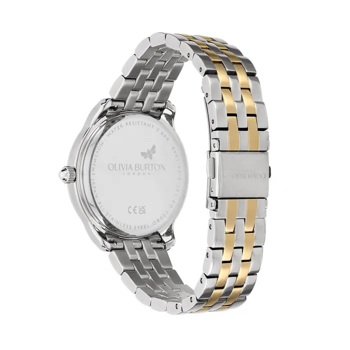 Women Celestial Watches Olivia Burton 36mm Starlight Black and Two Tone Bracelet Watch Women Celestial Watches Olivia Burton 36mm Starlight Black and Two Tone Bracelet Watch
