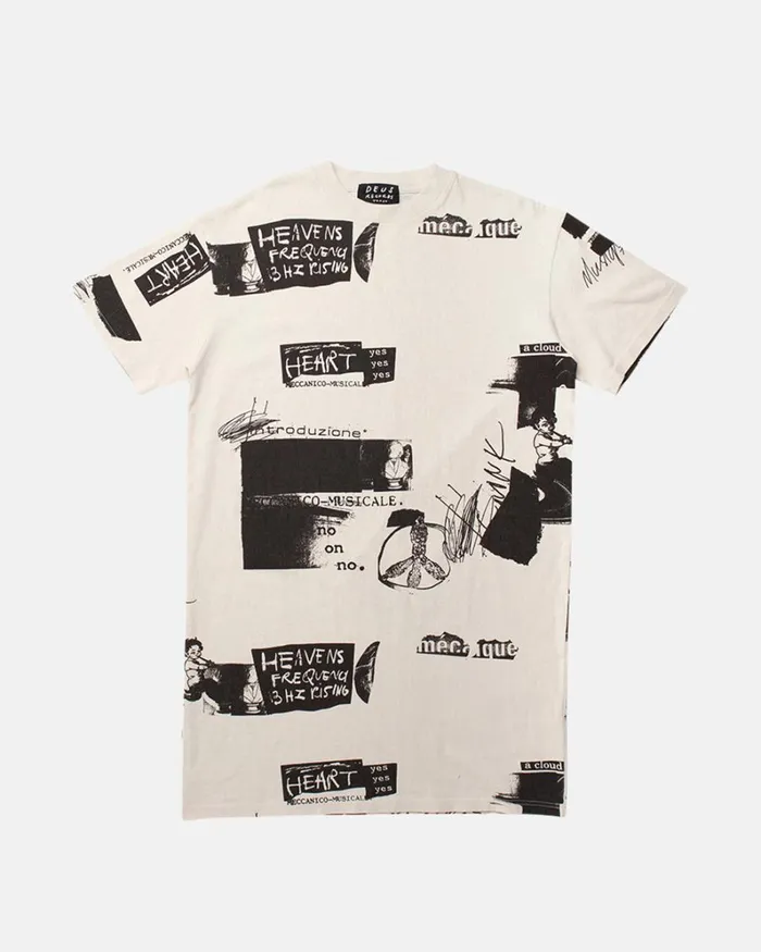 Women Chrome Freak Rising Tee Dress 8211 Whisper White Deus Ex Machina Dresses Women Chrome Freak Rising Tee Dress 8211 Whisper White Deus Ex Machina Dresses