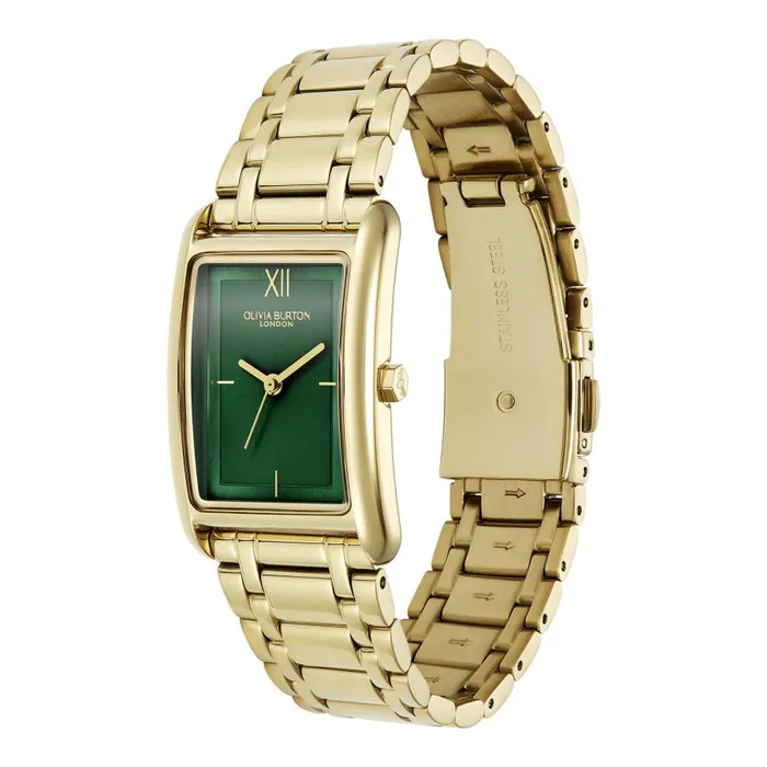 Women Classic Watches Olivia Burton 23mm Grove Forest Green and Gold Bracelet Watch Women Classic Watches Olivia Burton 23mm Grove Forest Green and Gold Bracelet Watch