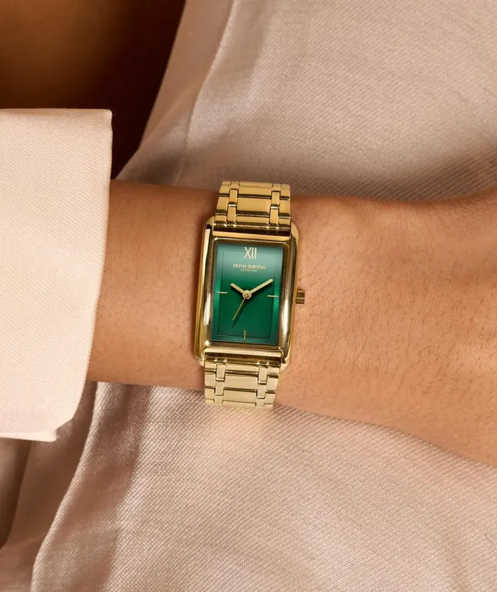 Women Classic Watches Olivia Burton 23mm Grove Forest Green and Gold Bracelet Watch Women Classic Watches Olivia Burton 23mm Grove Forest Green and Gold Bracelet Watch