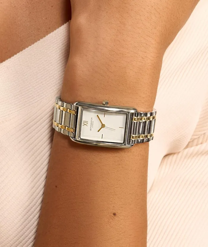 Women Classic Watches Olivia Burton 23mm Grove White and Two Tone Bracelet Watch Women Classic Watches Olivia Burton 23mm Grove White and Two Tone Bracelet Watch