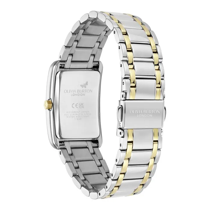 Women Classic Watches Olivia Burton 23mm Grove White and Two Tone Bracelet Watch Women Classic Watches Olivia Burton 23mm Grove White and Two Tone Bracelet Watch