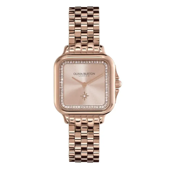 Women Classic Watches Olivia Burton 28mm Grosvenor Blush and Carnation Gold Bracelet Watch Women Classic Watches Olivia Burton 28mm Grosvenor Blush and Carnation Gold Bracelet Watch