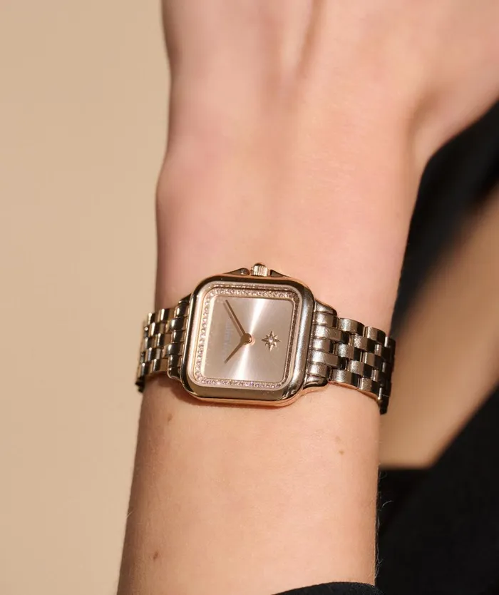Women Classic Watches Olivia Burton 28mm Grosvenor Blush and Carnation Gold Bracelet Watch Women Classic Watches Olivia Burton 28mm Grosvenor Blush and Carnation Gold Bracelet Watch