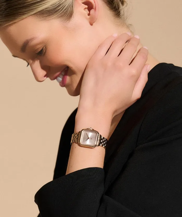 Women Classic Watches Olivia Burton 28mm Grosvenor Blush and Carnation Gold Bracelet Watch Women Classic Watches Olivia Burton 28mm Grosvenor Blush and Carnation Gold Bracelet Watch